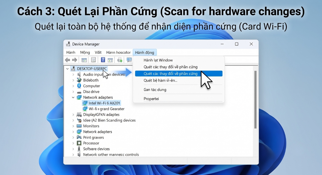Hướng Dẫn Sửa Lỗi Windows 11 Bị Mất Biểu Tượng Wi-Fi Hoàn Toàn 7