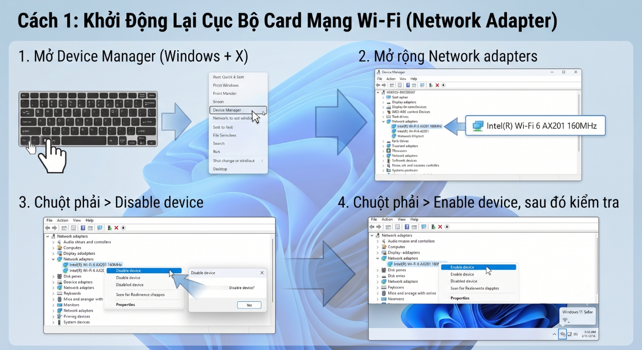 Hướng Dẫn Sửa Lỗi Windows 11 Bị Mất Biểu Tượng Wi-Fi Hoàn Toàn 5