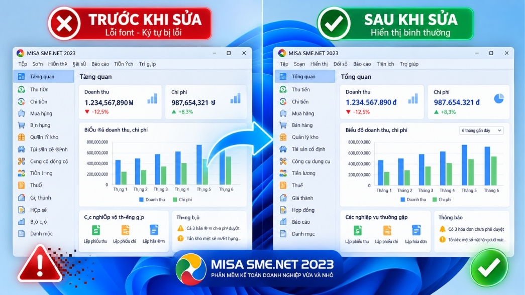 Lỗi Font Chữ Trong Phần Mềm Kế Toán Trên Win 11