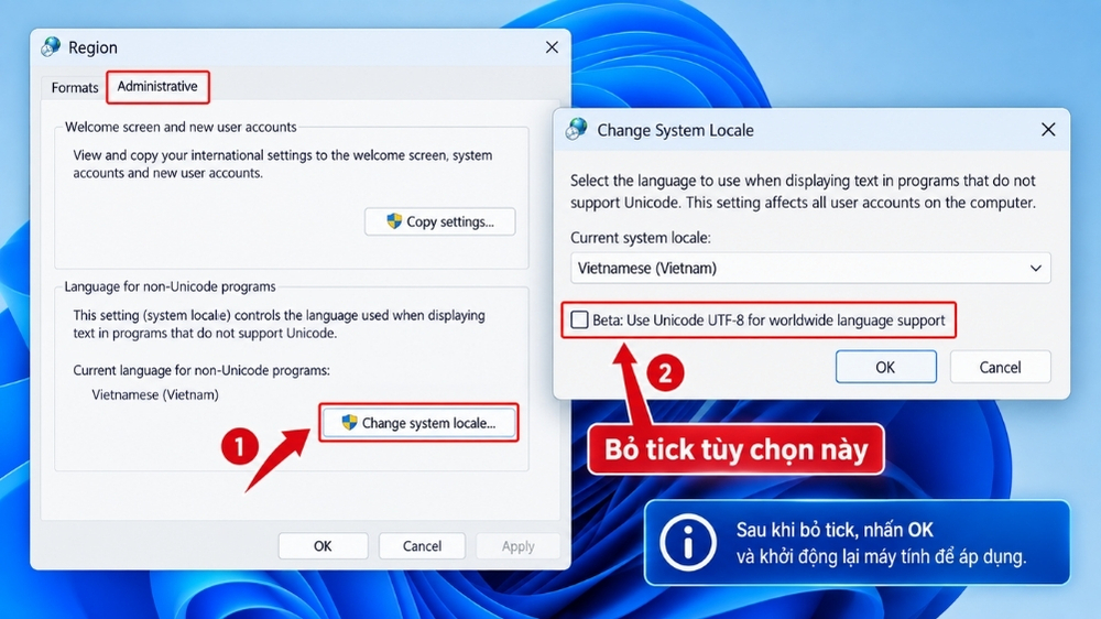 Lỗi Font Chữ Trong Phần Mềm Kế Toán Trên Win 11