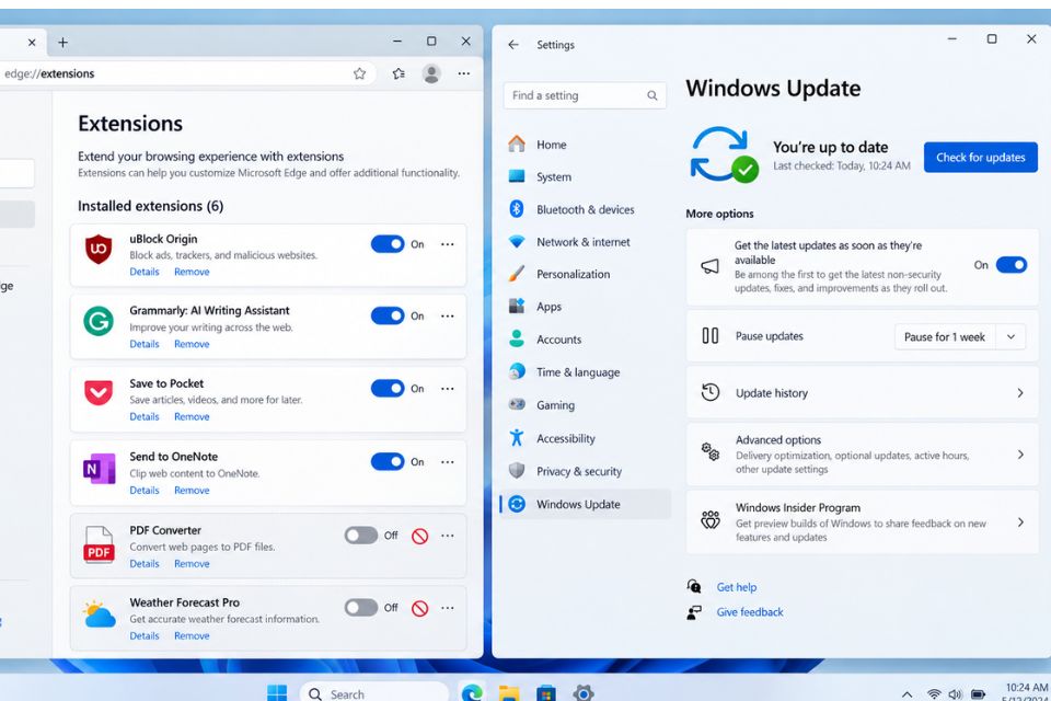 Lỗi Microsoft Edge tự động chạy ngầm trên Windows 11 10