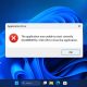 Lỗi error 0xc000007b khi mở game app Windows 11 13