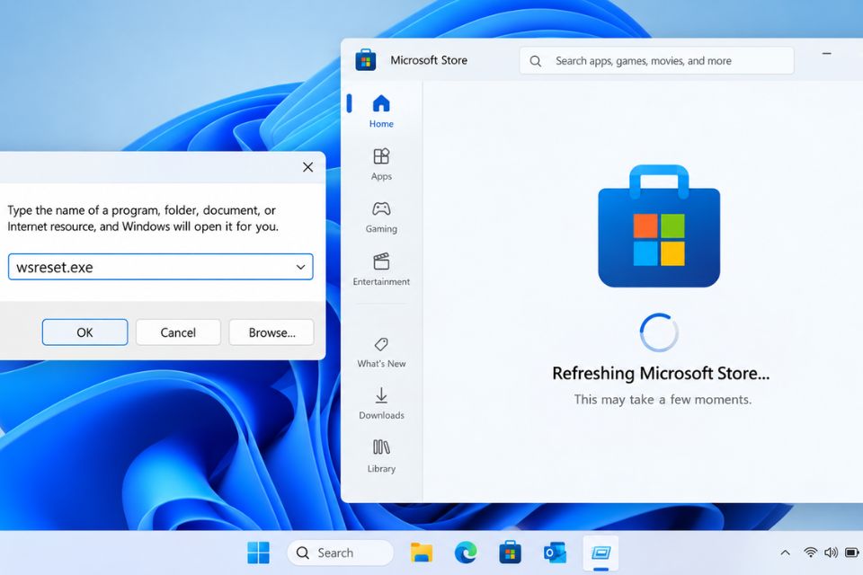Microsoft Store báo Error không tải được app Windows 11 6