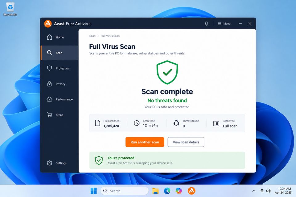 Phần mềm diệt virus miễn phí tốt nhất cho Windows 11 2026 6