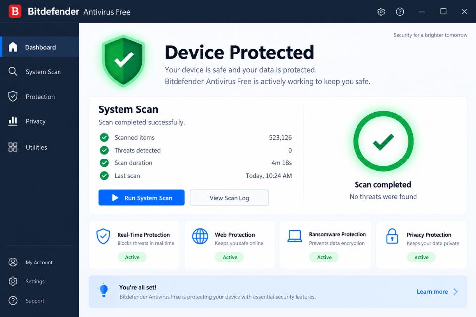 Phần mềm diệt virus miễn phí tốt nhất cho Windows 11 2026 7