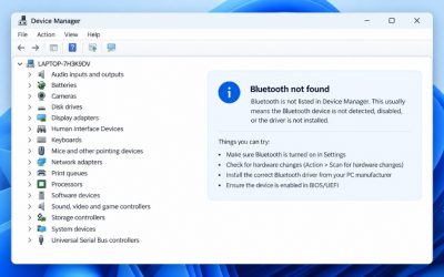 Hướng Dẫn Sửa Lỗi Mất Bluetooth Trên Windows 11 Trong Device Manager