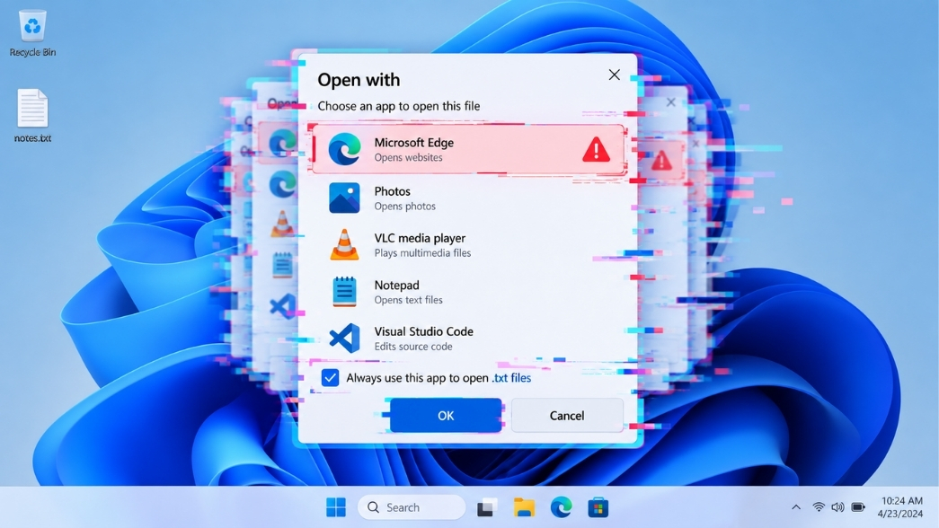 Sửa Lỗi Open With Liên Tục Mở Sai App Trên Windows 11 Reset Lại
