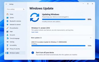 Sửa lỗi Update Windows 11 bị treo ở mức 100%, 99%