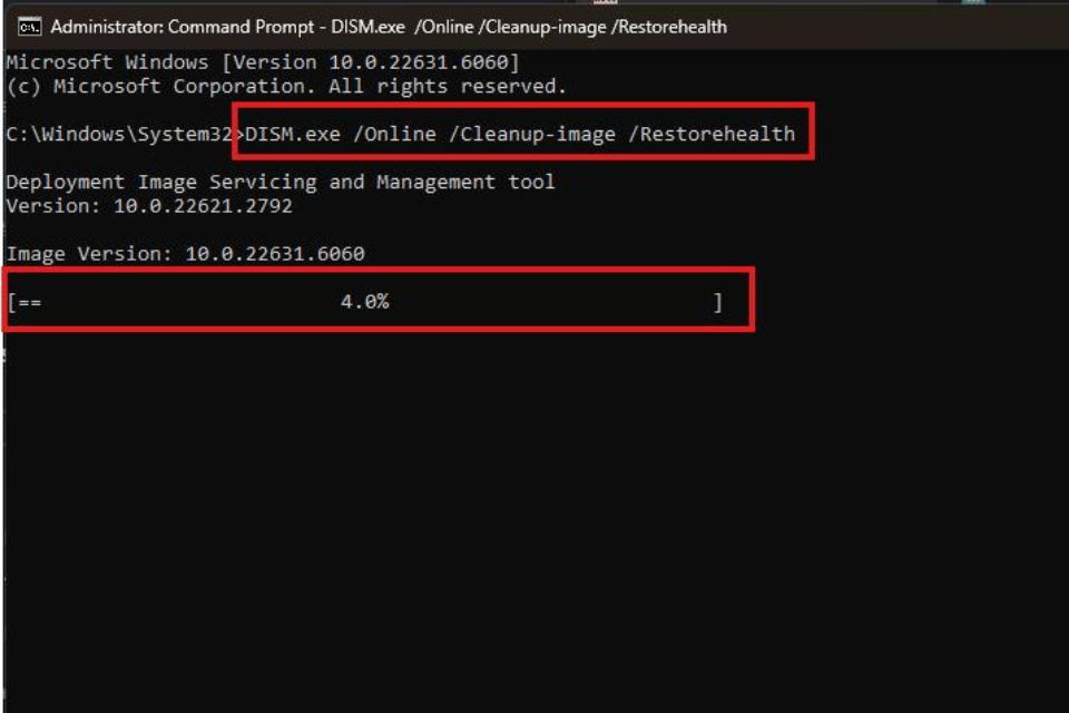 Sửa lỗi Update Windows 11 bị treo ở mức 100%, 99% 8