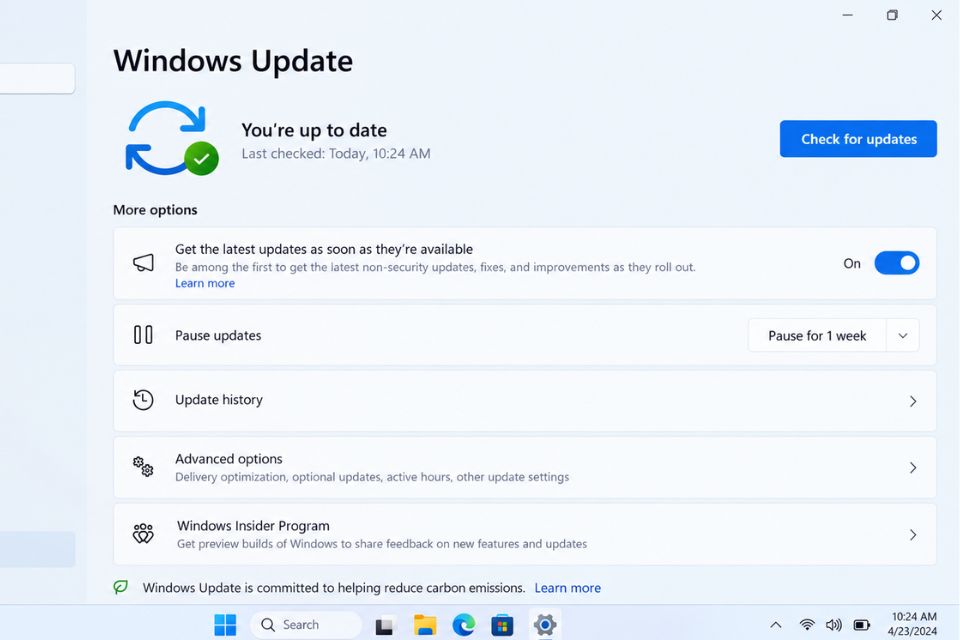Sửa lỗi pin laptop báo Plugged In Not Charging Windows 11 11