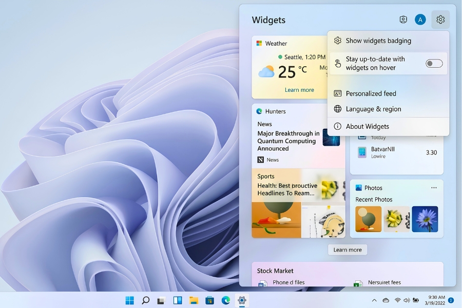 Tắt Các Widget Tin Tức Thời Tiết Trên Taskbar Win 11