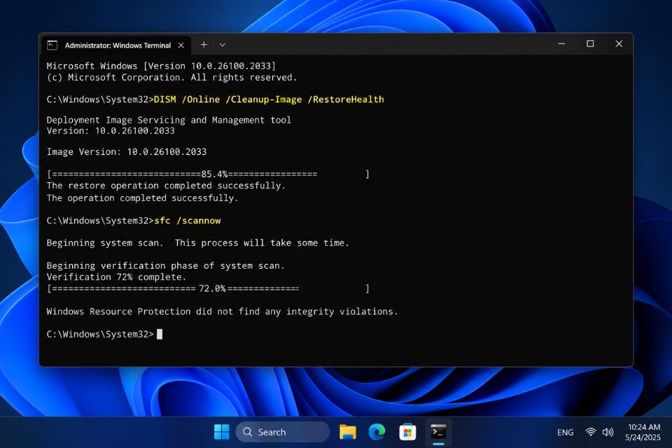 Thanh Search Windows 11 bị đơ lag không gõ được chữ 10