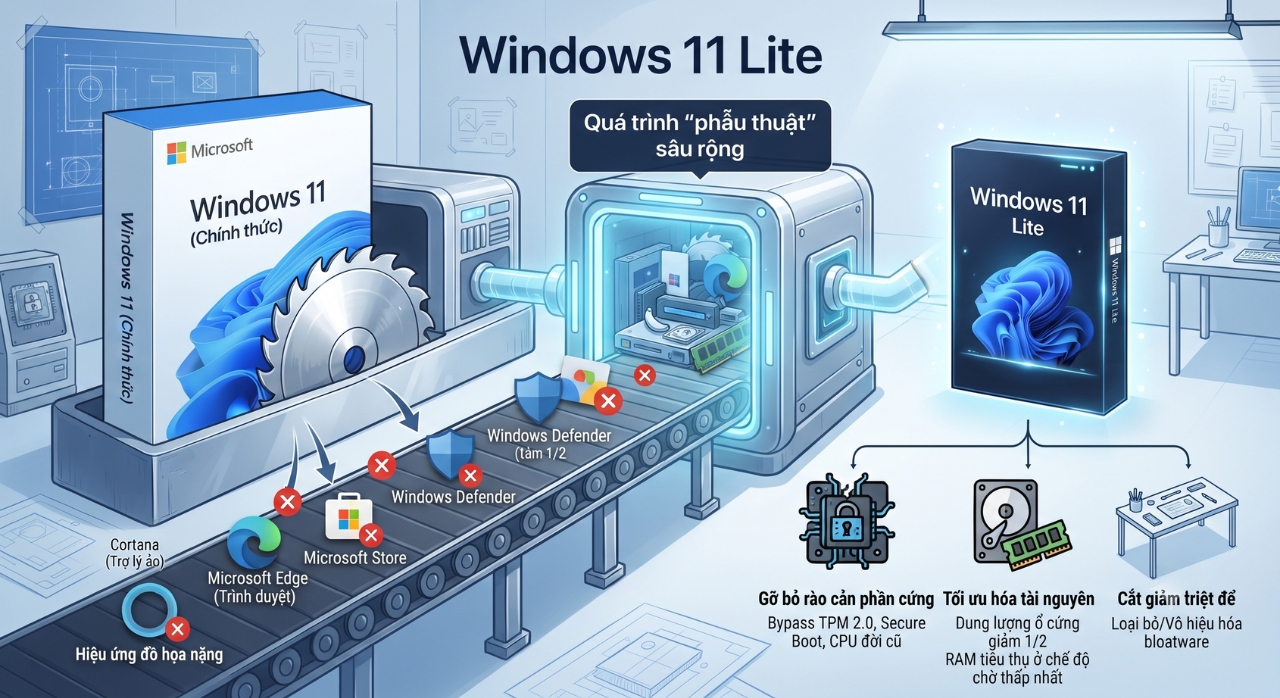 Windows 11 Lite Cho PC Cũ: Cứu Tinh Hay Con Dao Hai Lưỡi? 4