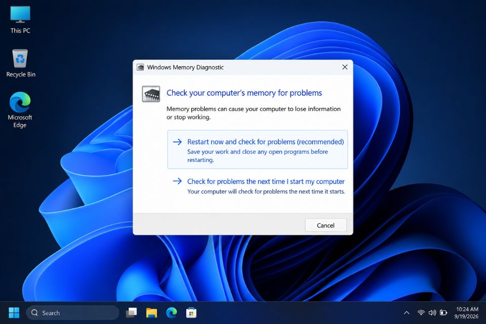 Windows 11 tự động reset khởi động lại máy khi chơi game 11