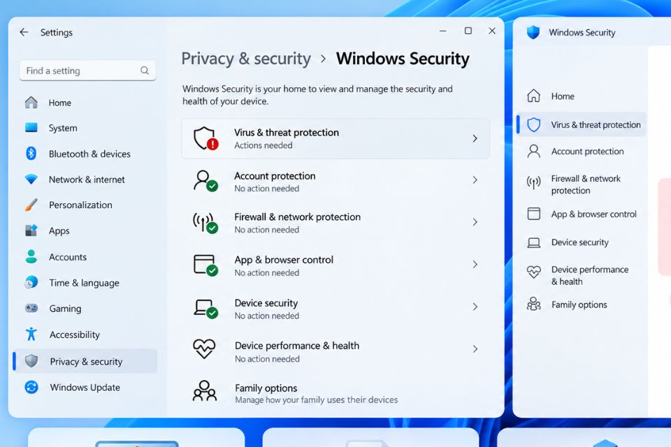 Windows Defender Windows 11 bị tắt không bật lại được 6