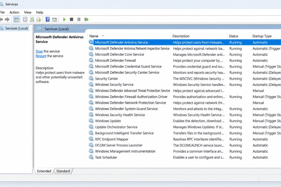 Windows Defender Windows 11 bị tắt không bật lại được 9