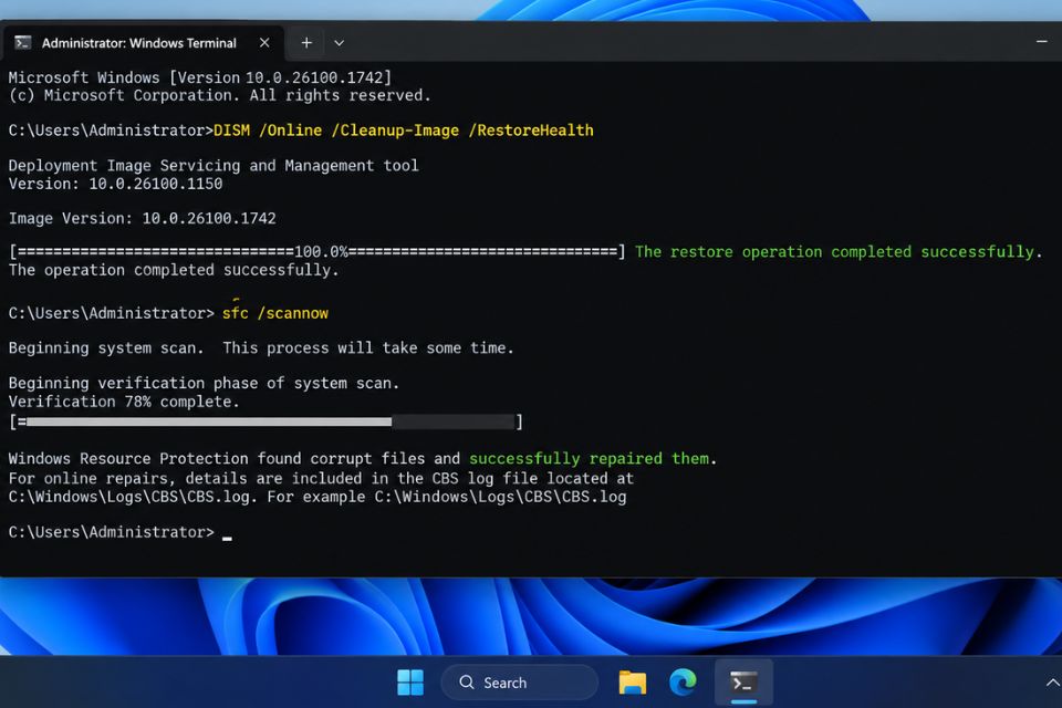 Windows Defender Windows 11 bị tắt không bật lại được 10