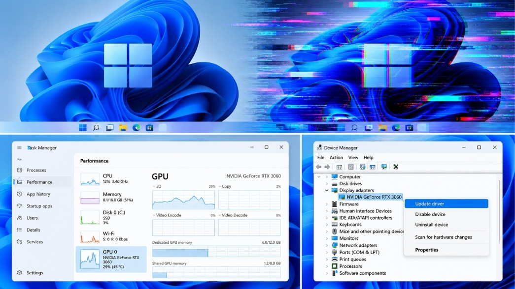 Xử Lý Lỗi Màn Hình Nhấp Nháy Liên Tục Screen Flickering Win 11
