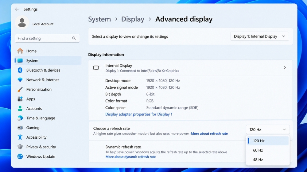 Xử Lý Lỗi Màn Hình Nhấp Nháy Liên Tục Screen Flickering Win 11