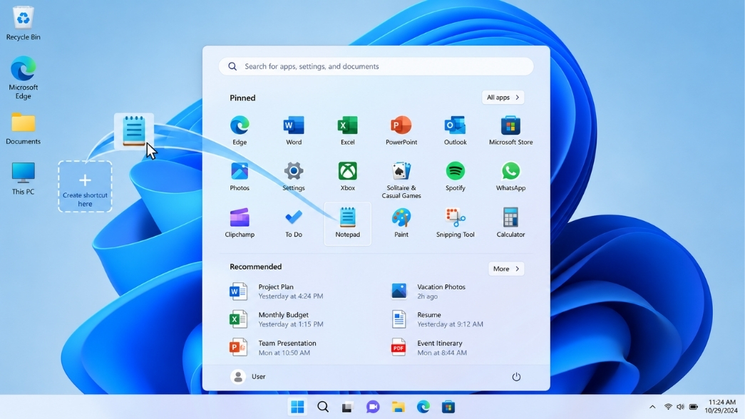 Cách Đưa Các Ứng Dụng Ra Màn Hình Chính Desktop Win 11