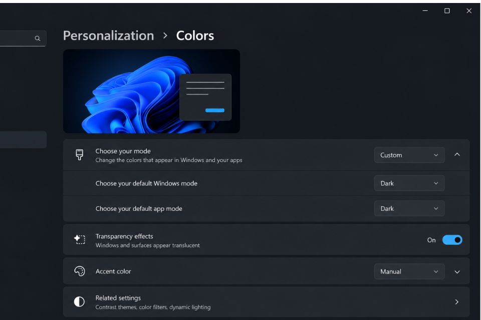 Cách bật chế độ tối Dark Mode toàn diện trên Windows 11 bảo vệ mắt 7