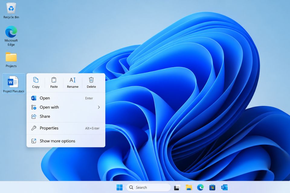 Cách bật thanh công cụ cũ Context Menu chuột phải Windows 10 trên Windows 11 7