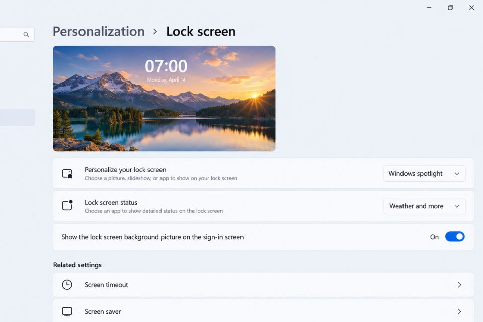 Cách thay đổi hình nền màn hình khóa Lock Screen Windows 11 liên tục tự động 7