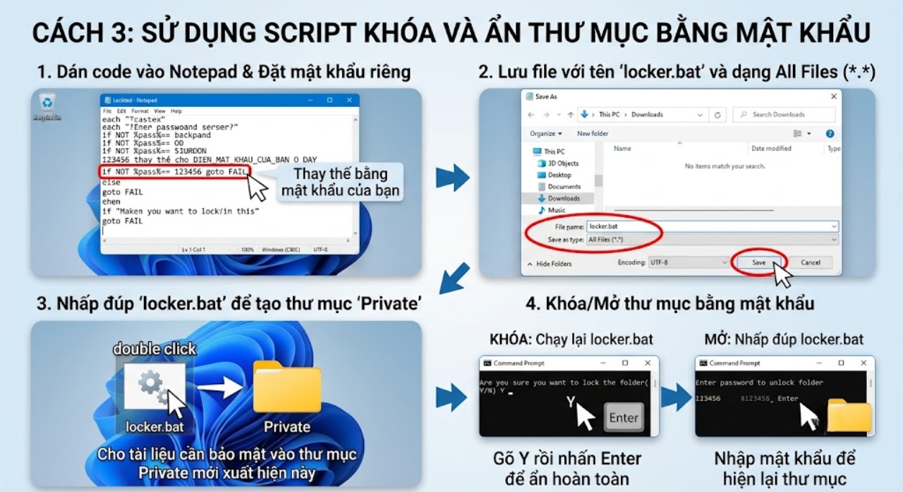 Hướng Dẫn Cách Ẩn Thư Mục, Bảo Mật Thông Tin Cá Nhân Trên Windows 11 12