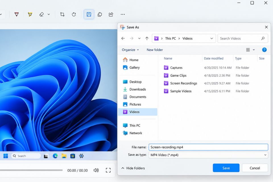 Phím tắt quay màn hình Windows 11 nhanh nhất bằng Snipping Tool mới 7