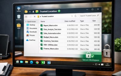 Cách Bật Macro & Trusted Locations Trong Office 2019